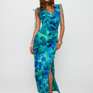 Symphonies Cowl Maxi Dress Multi