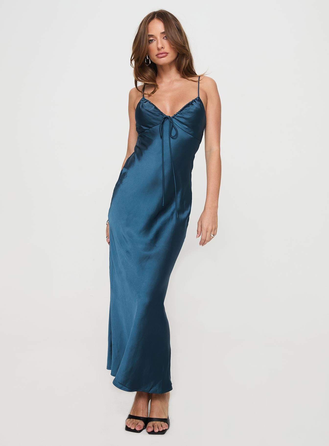 Maguire Maxi Dress Navy - Image 2