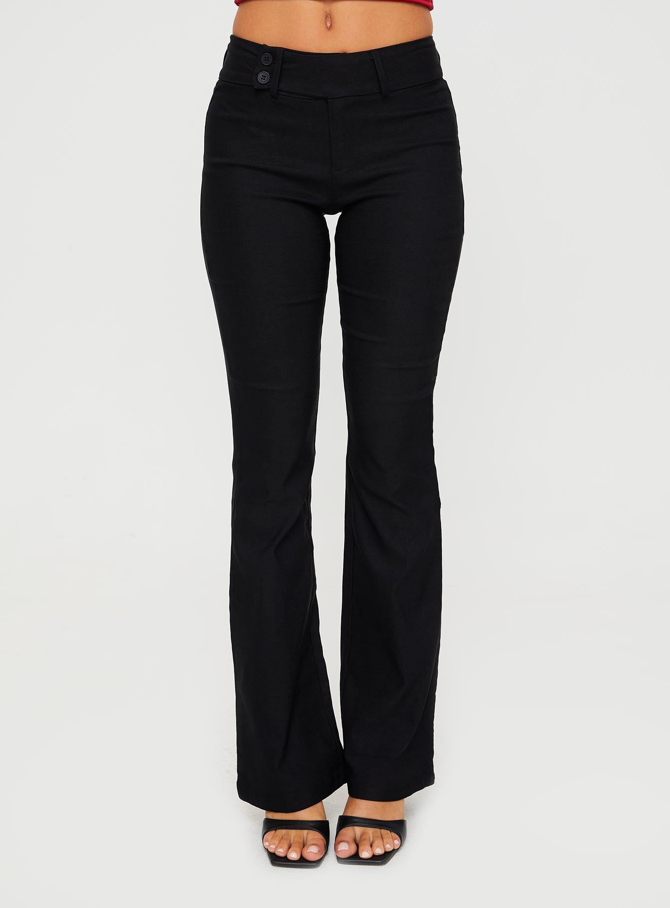 Kinkirk Flared Pants Black Petite - Image 2