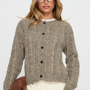 Kaytee Button Up Knit Cardigan Grey