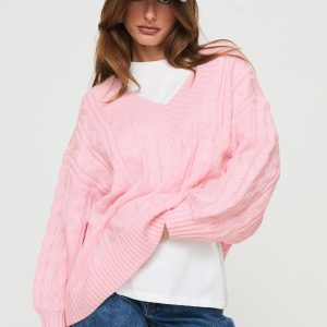 Moldova Knit Sweater Pink