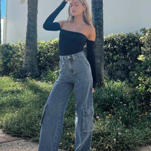 Randle Cargo Jeans Mid Wash Denim