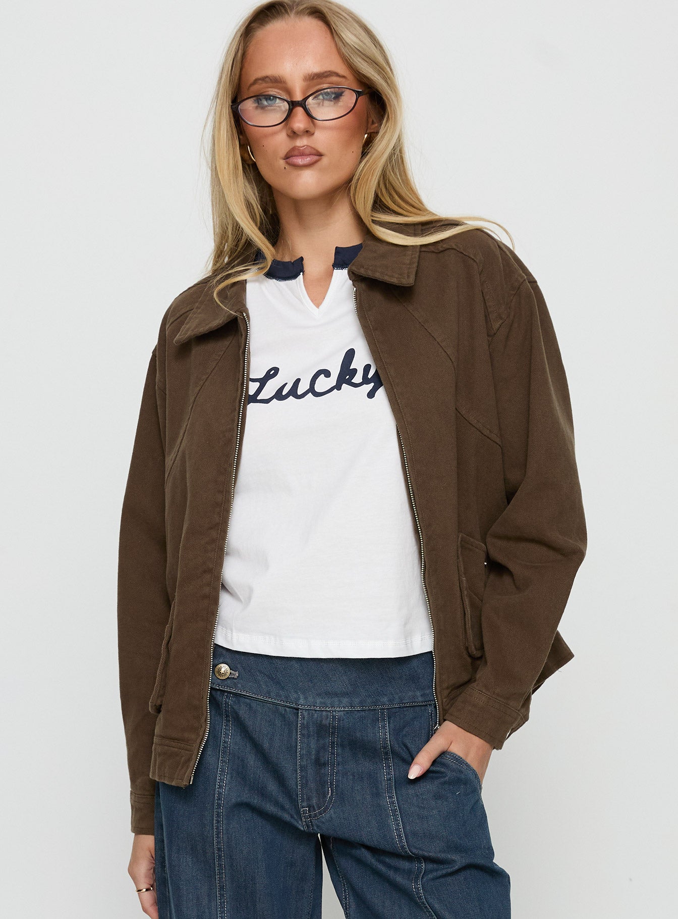 Nelsie Collared Oversized Jacket Green - Image 2