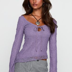 Hyacinthe Long Sleeve Top Lilac