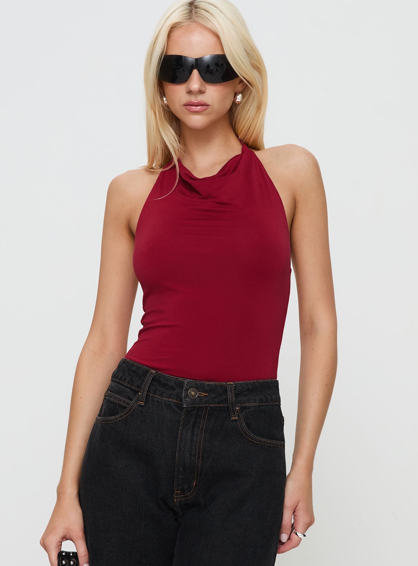 Imposter Bodysuit Cherry Red - Image 2