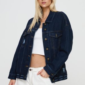 In The World Jacket Blue Denim