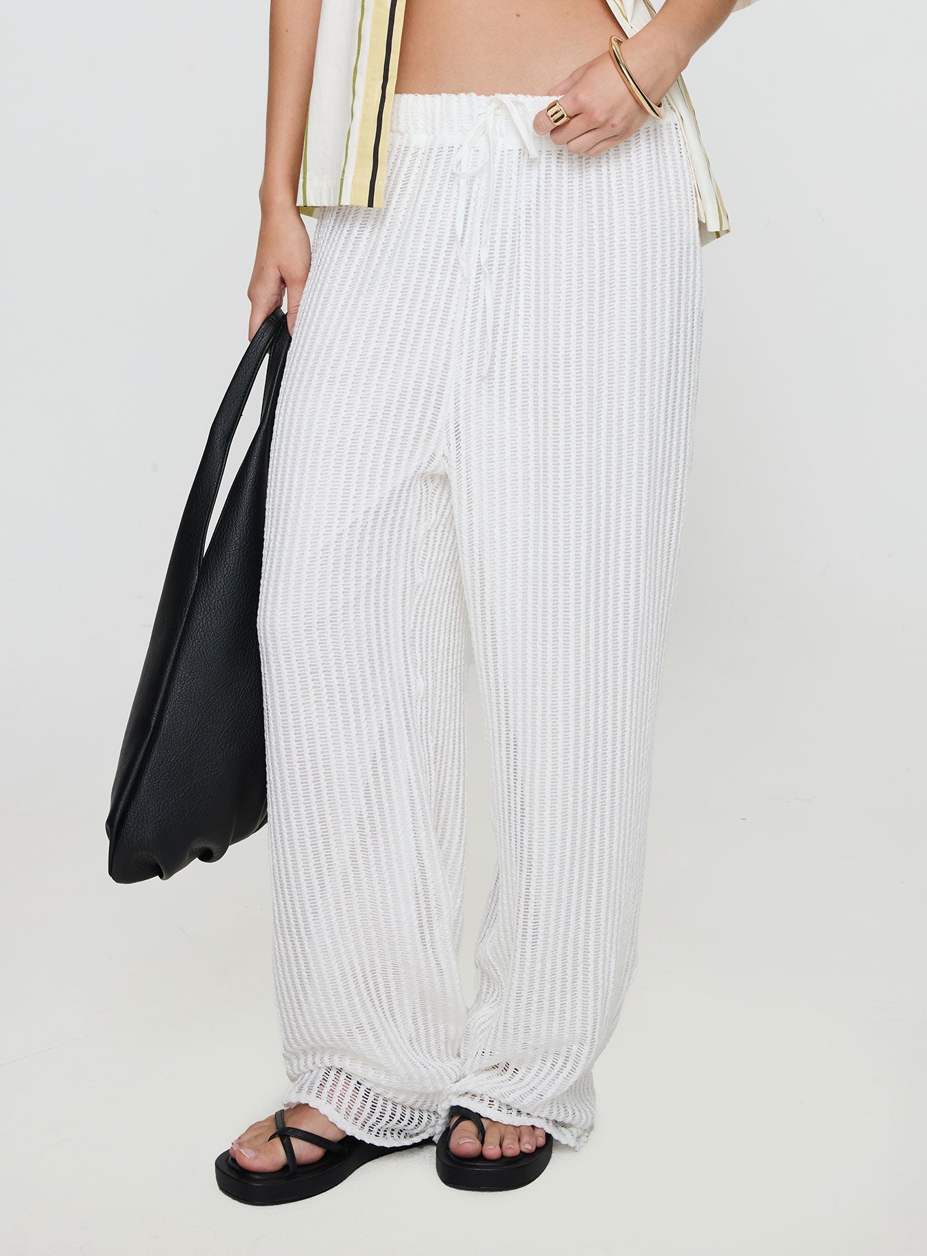 Grove Mesh Pants White - Image 2