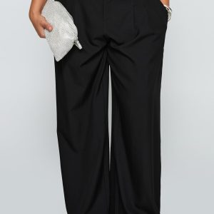 Two Lovers Low Rise Pants Black Curve