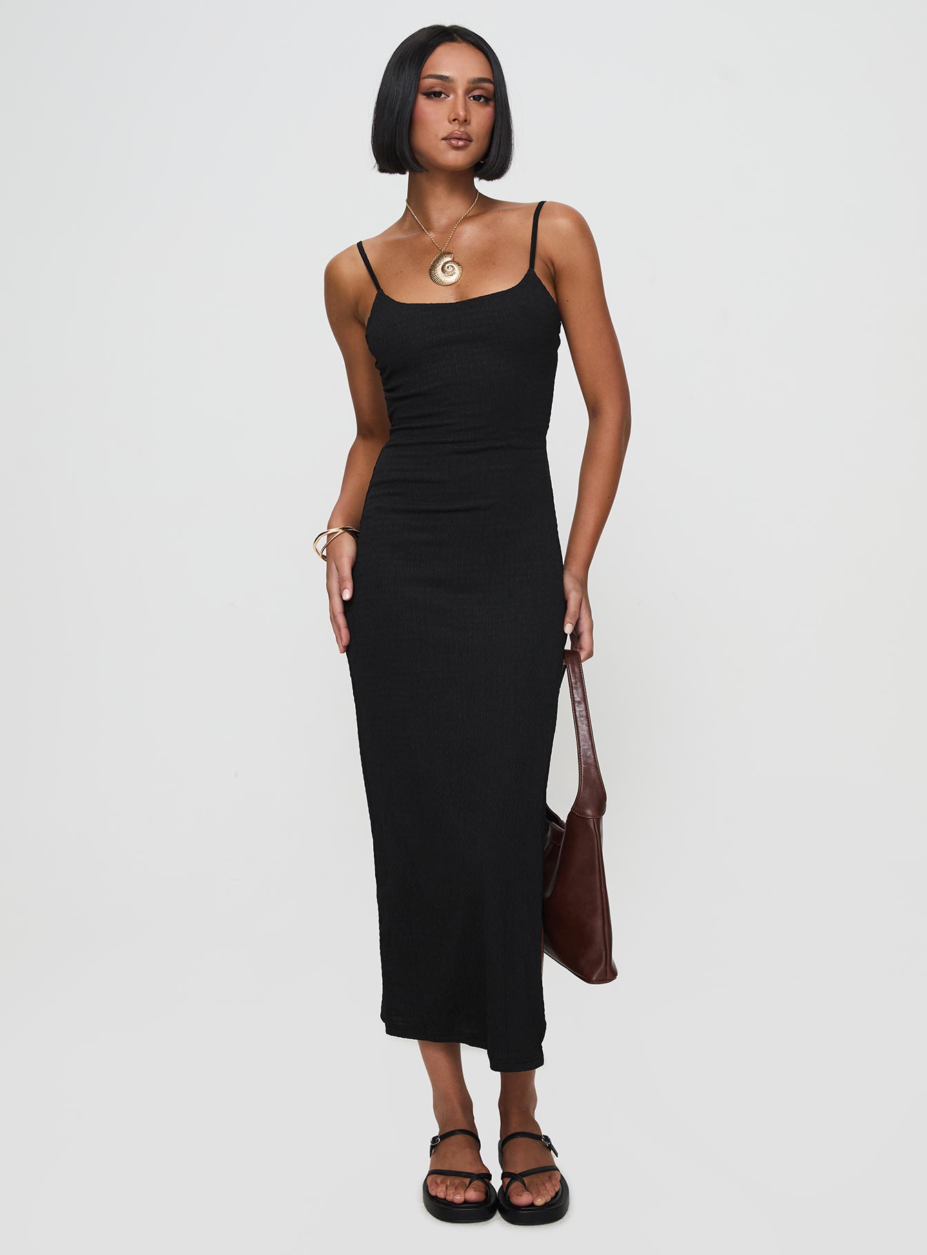 Elestria Maxi Dress Black - Image 2
