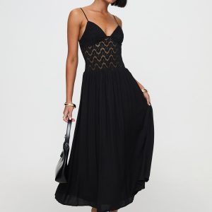Speak Now Maxi Dress Black