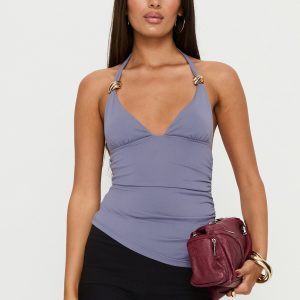 Jessicca Hardware Detail Cami Top Blue