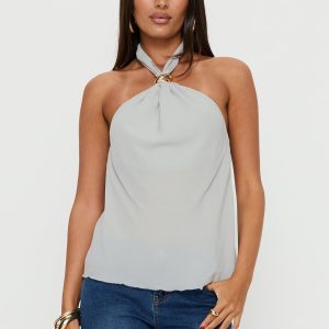 Darlinn Hardware Detail Top Grey