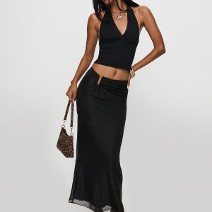 Satine Maxi Skirt Black