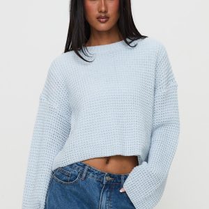 Elinda Knit Sweater Blue