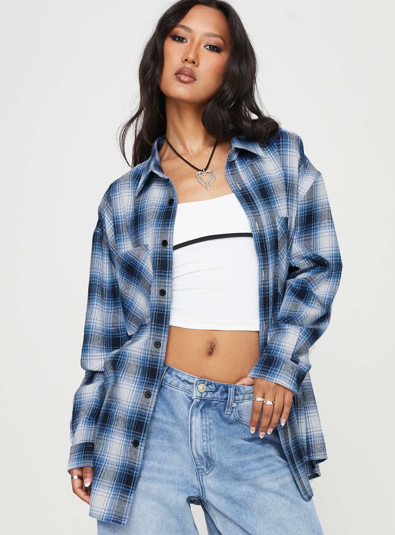 Waver Shirt Blue / Black Check - Image 2