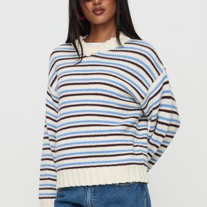 Karolyn Sweater Blue Stripe