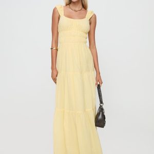 Skieler Maxi Dress Lemon