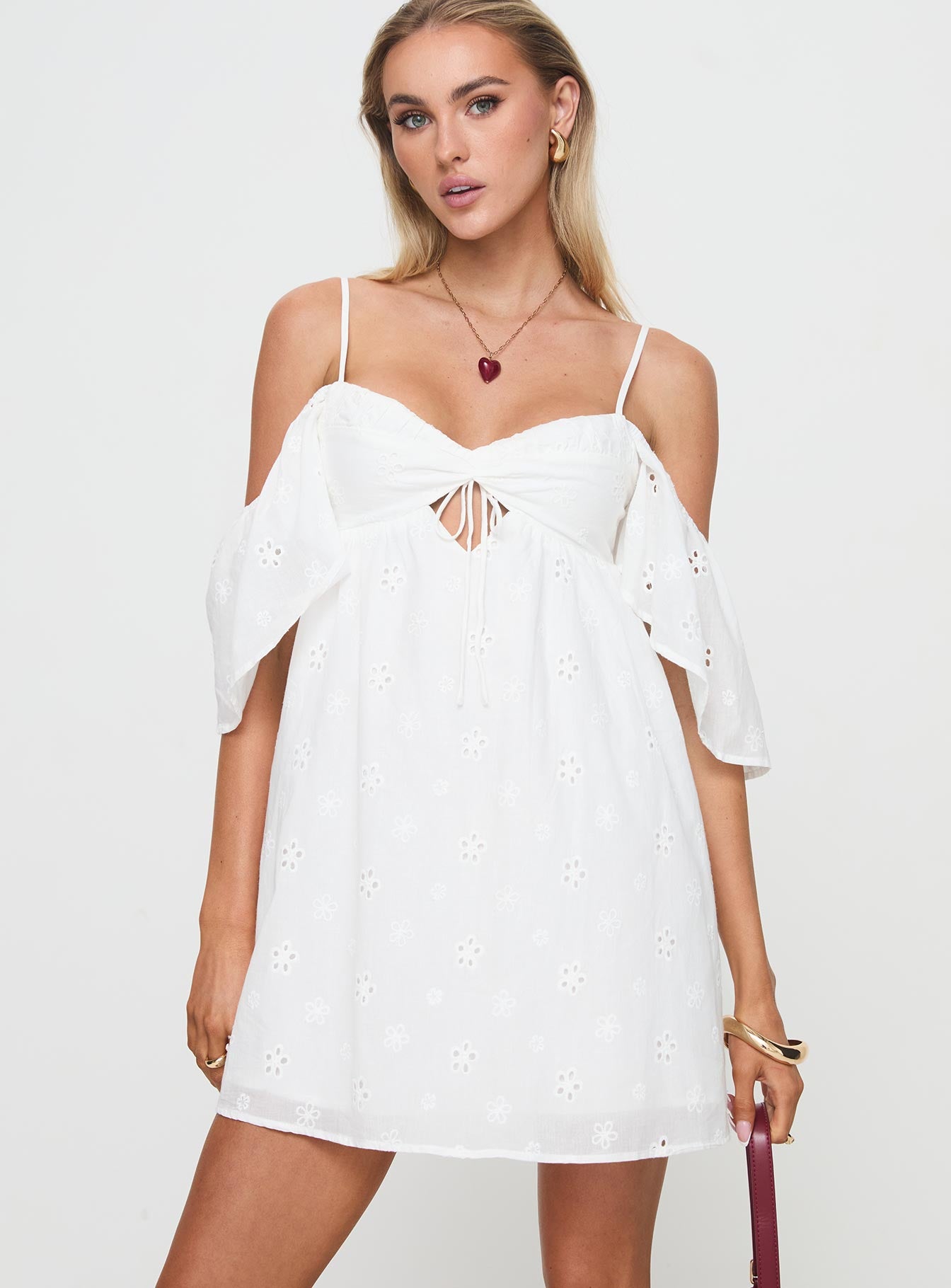 Cene Mini Dress White - Image 2