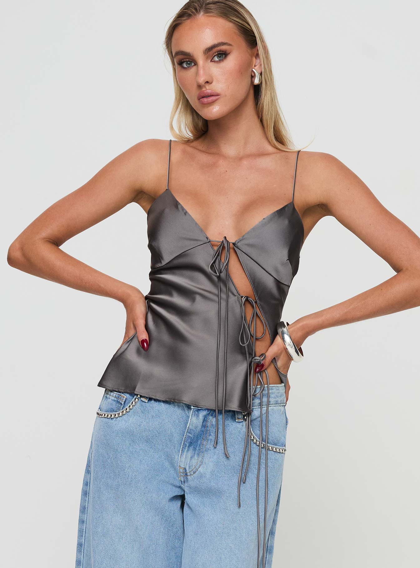 Mariah Top Grey - Image 2