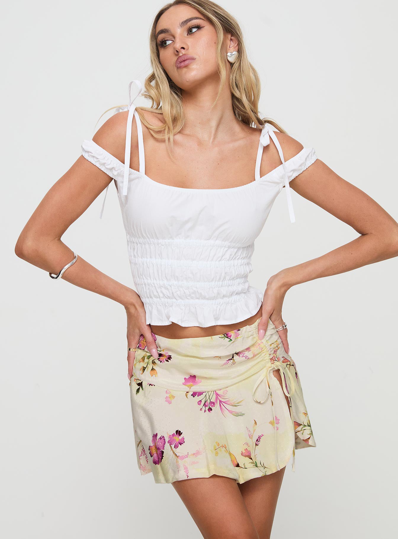 Sassie Mini Skirt Floral - Image 2