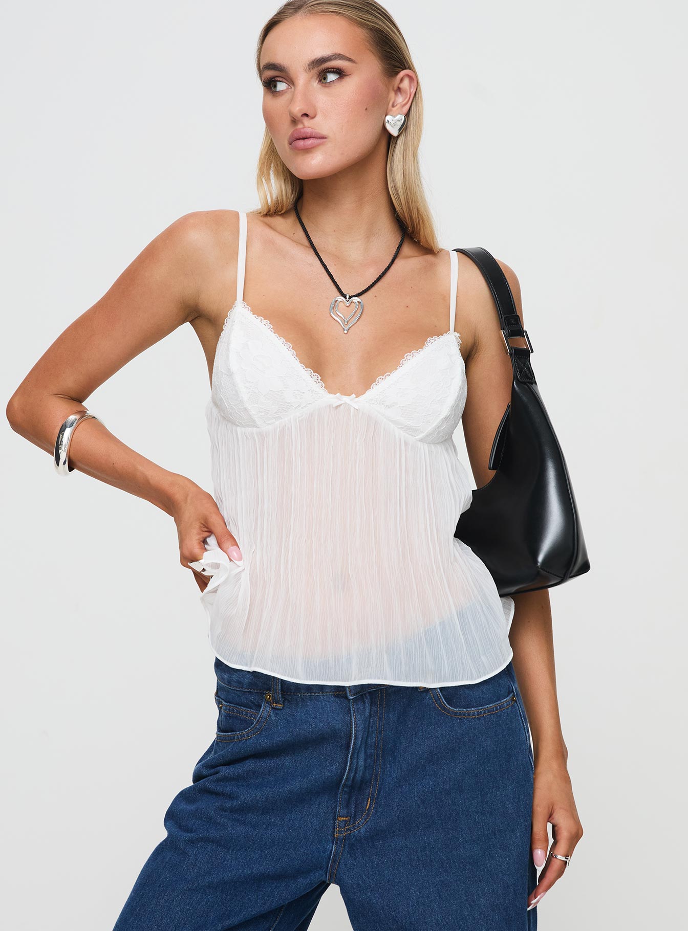Zami Pleat Top White - Image 2