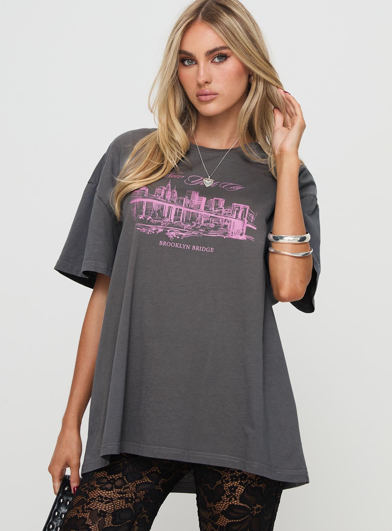 Brooklyn Bridge Tee Black - Image 2