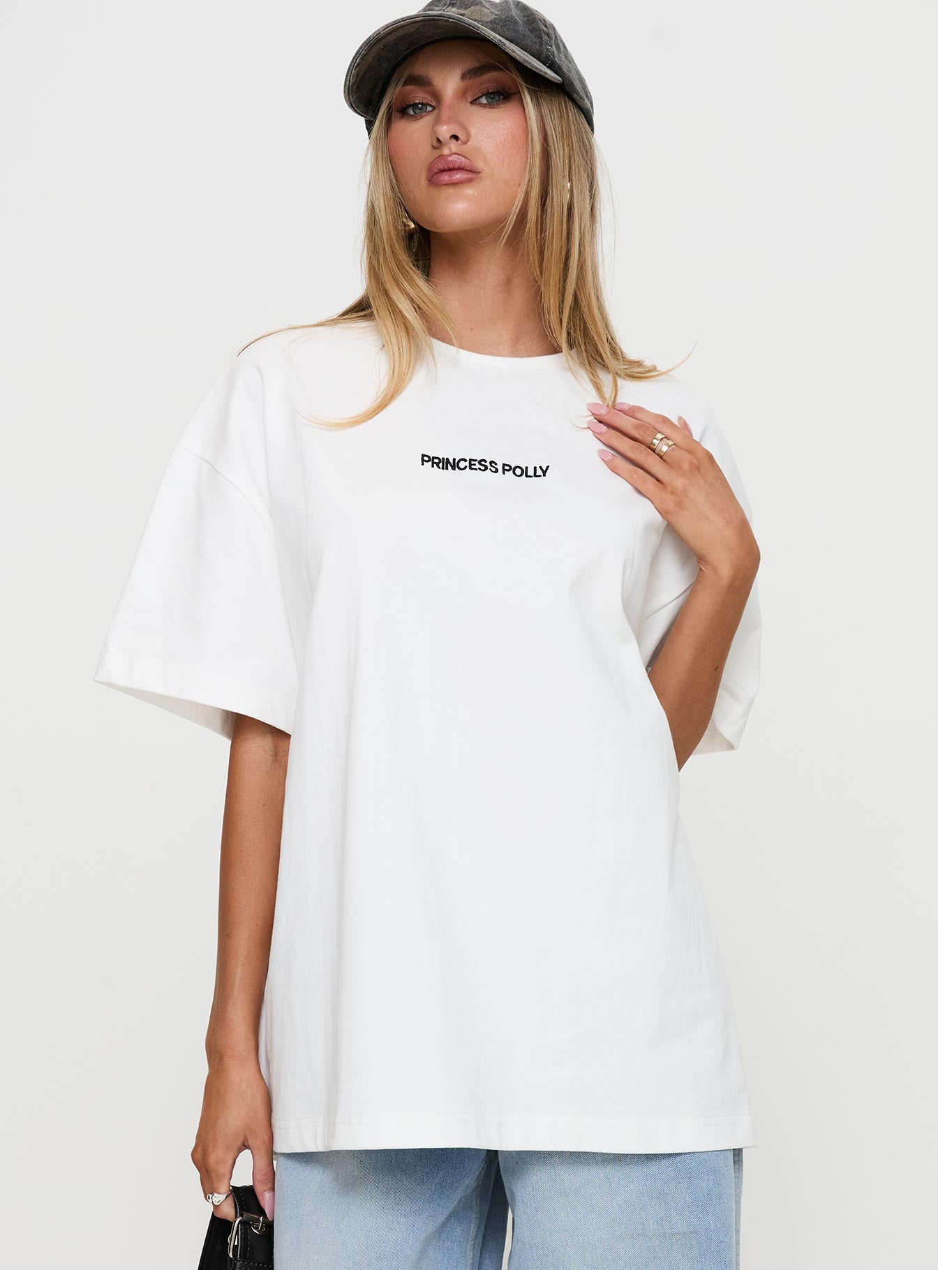 Power Play Active Oversized Tee White - Image 2