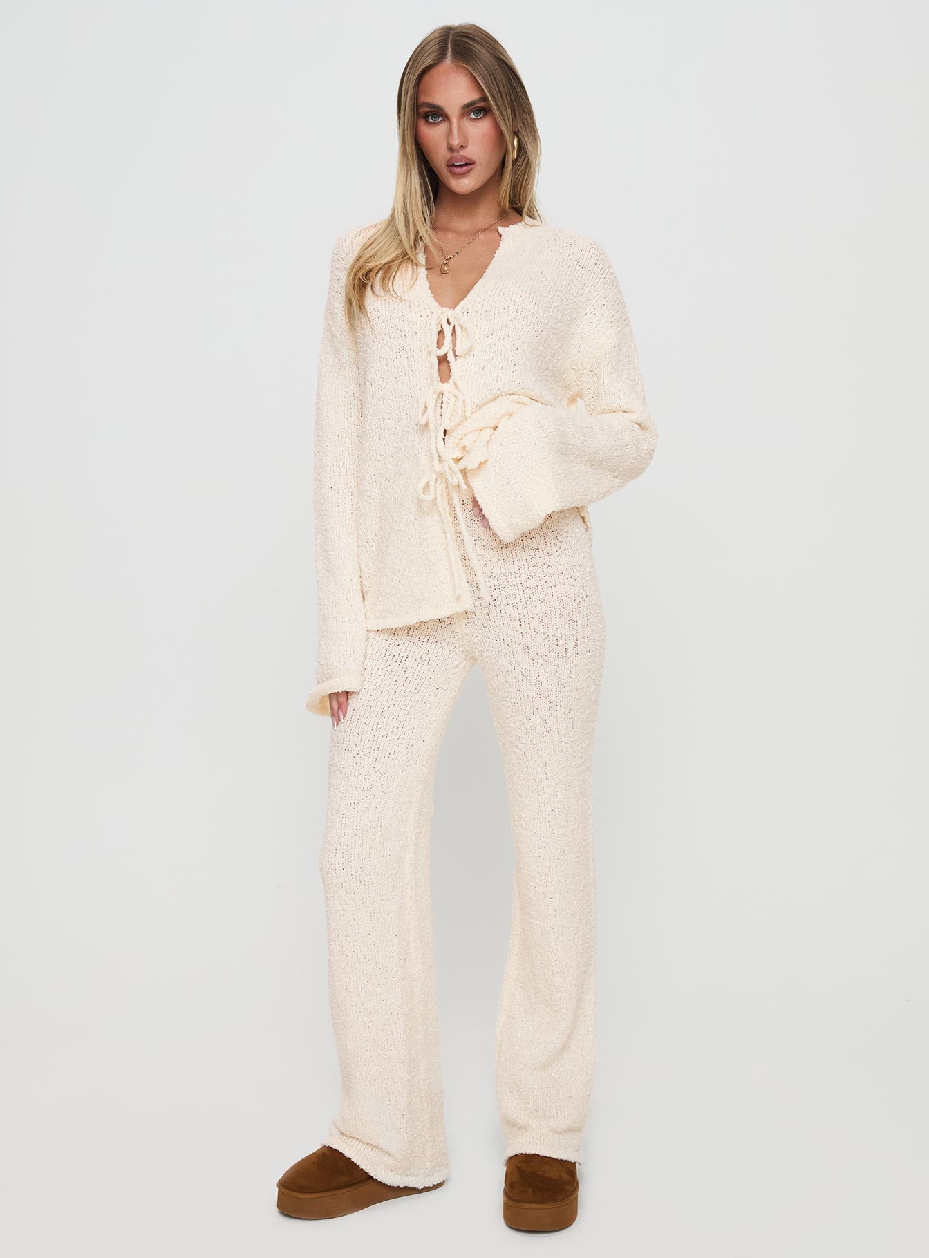 Slow Mover Boucle Lounge Set Cream - Image 2