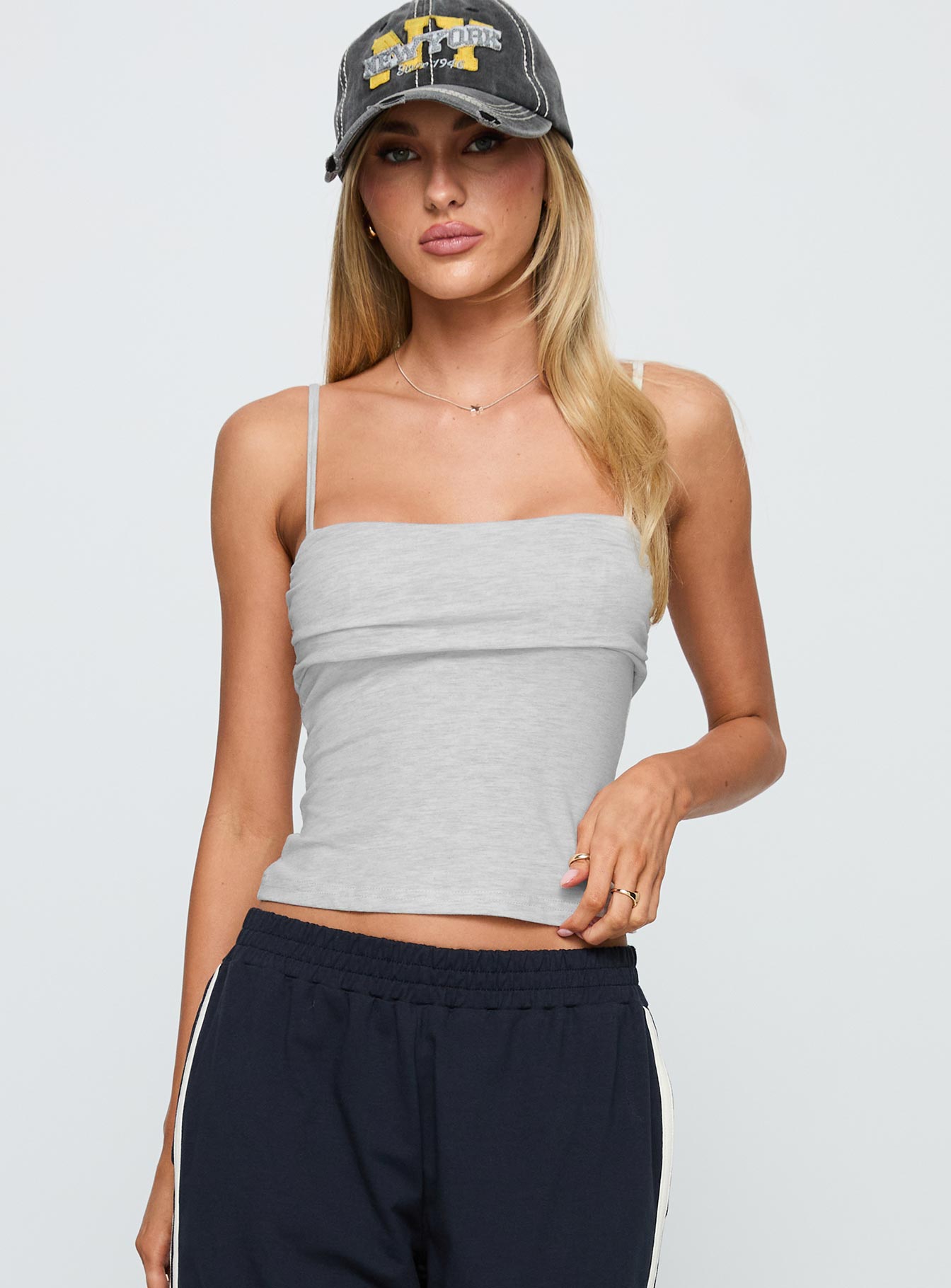 Race My Mind Top Grey Marle - Image 2