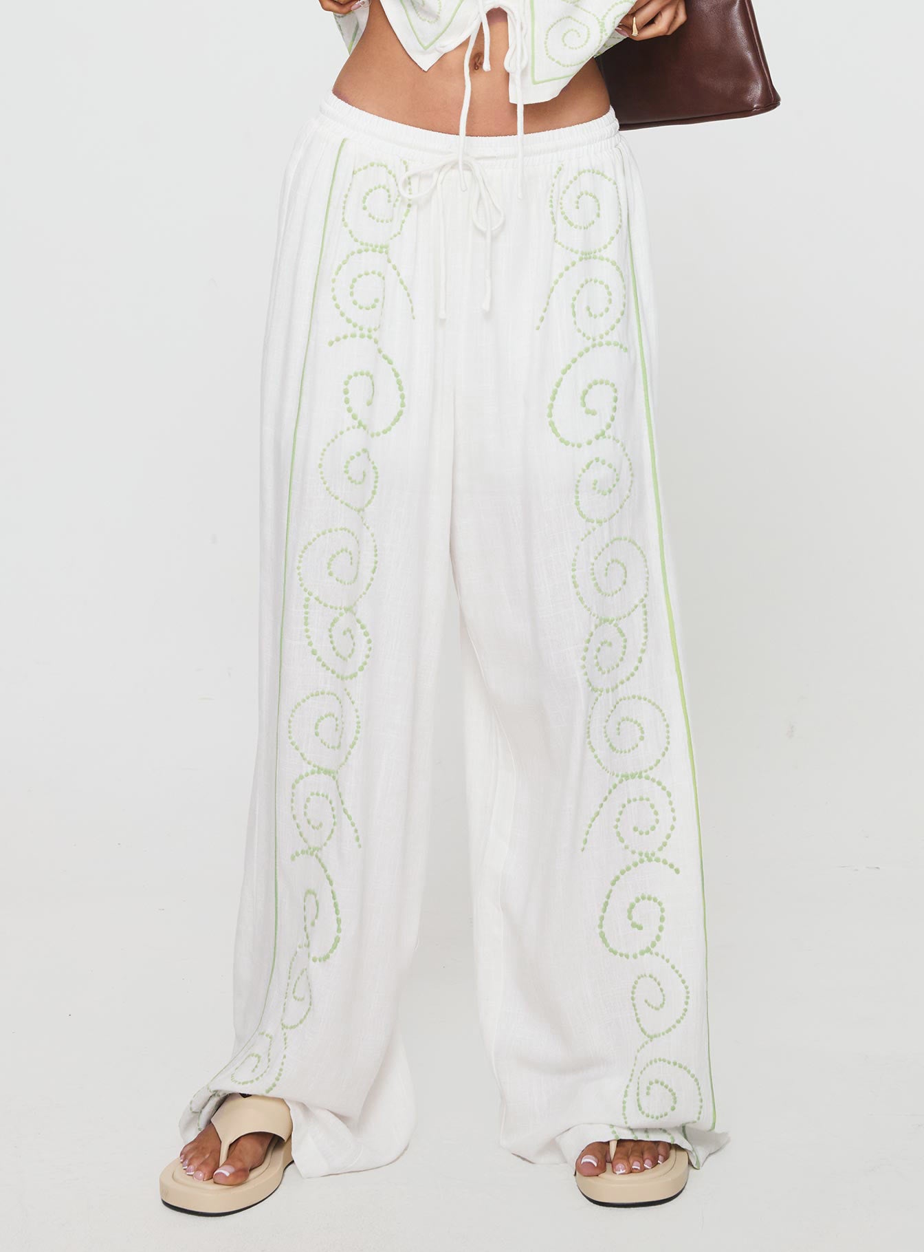 Kindred Pants White / Green - Image 2