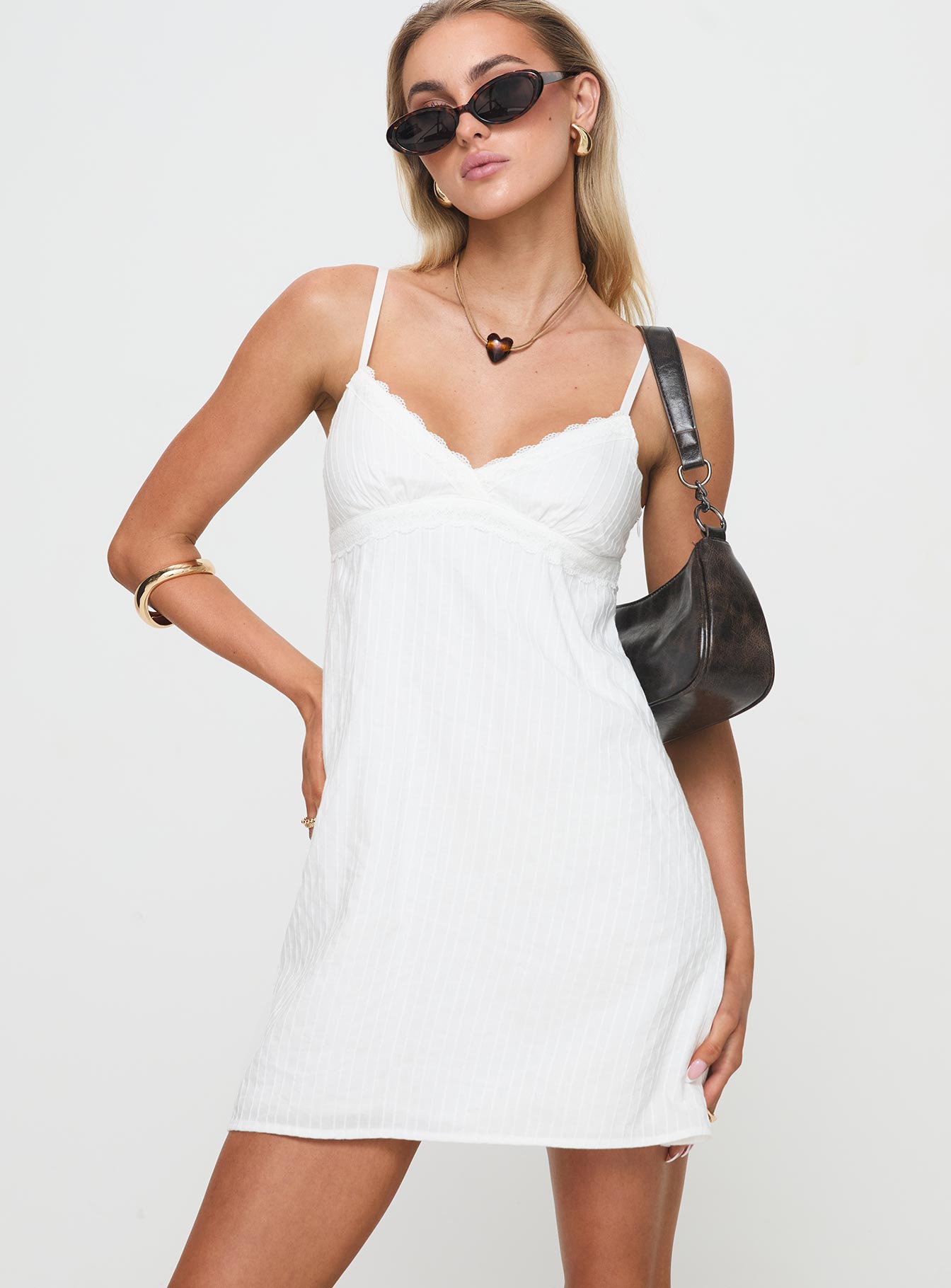Lunya Mini Dress White - Image 2