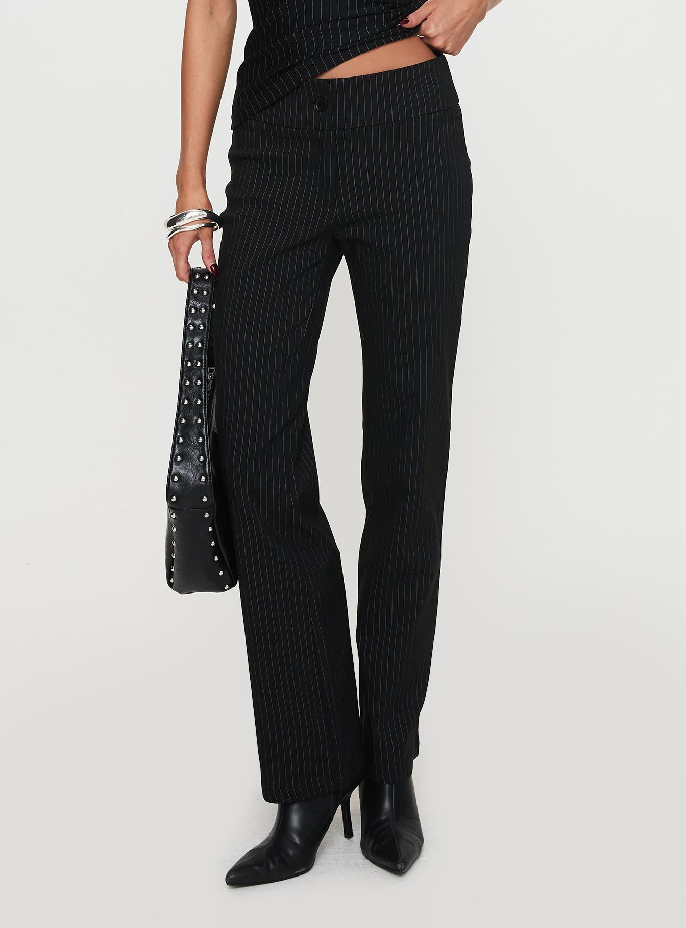 Reide Pants Black Pinstripe - Image 2