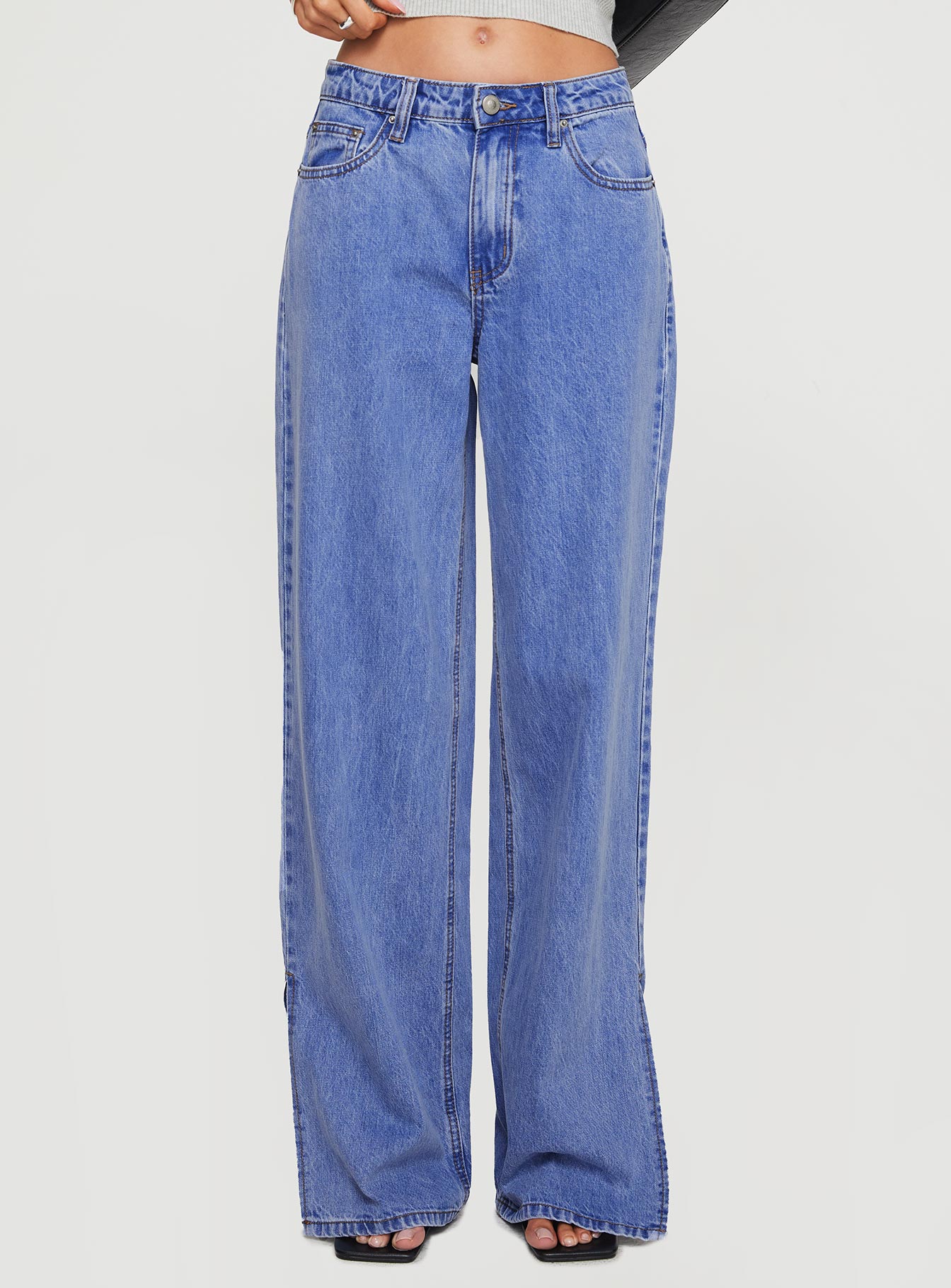 Lorinzo Low Rise Jeans Electric Blue - Image 2
