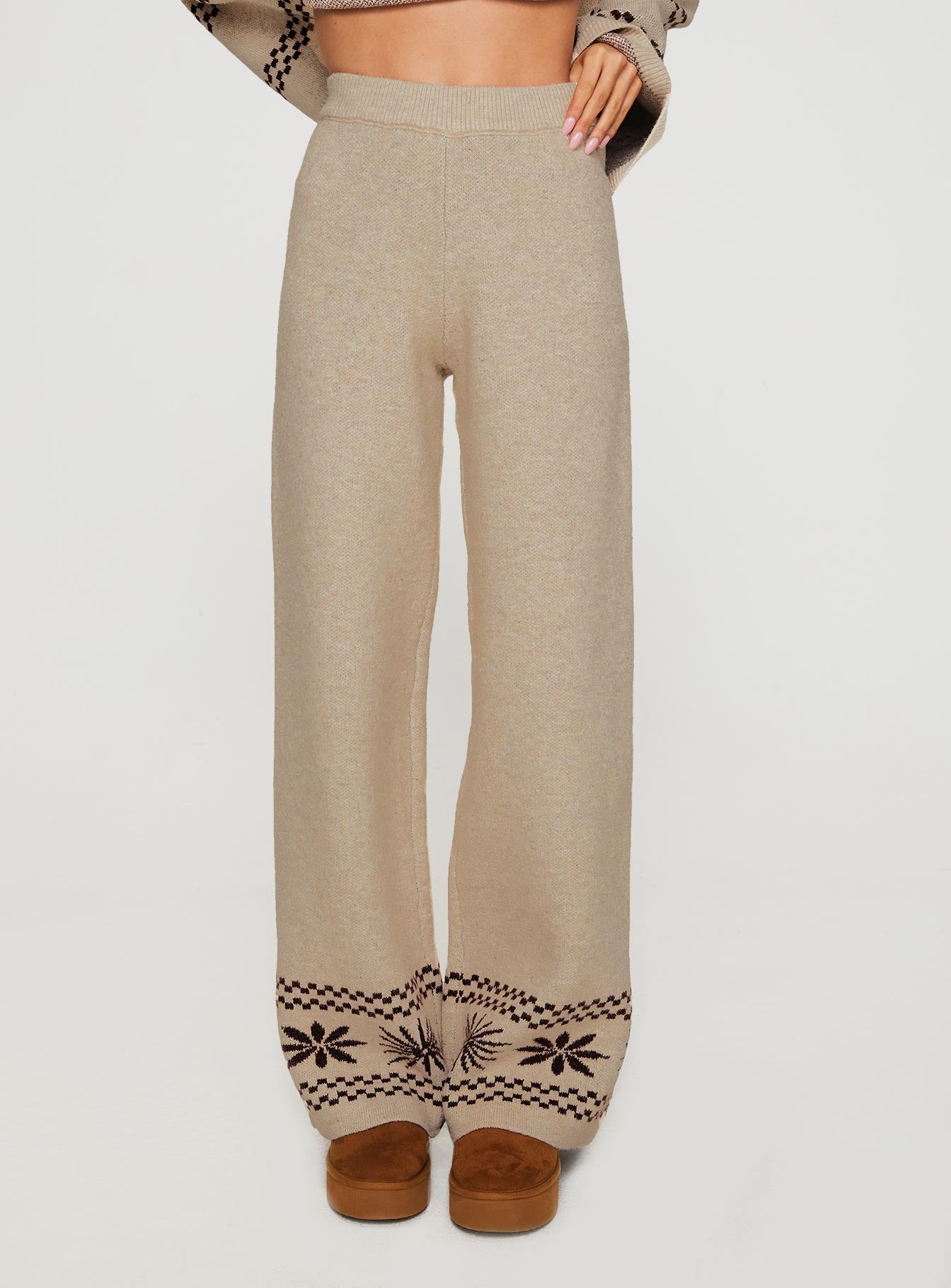 Anok Star Pants Brown / Cream - Image 2