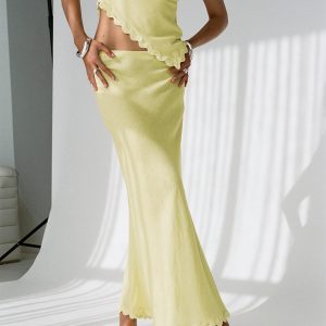 Silvershore Maxi Skirt Yellow