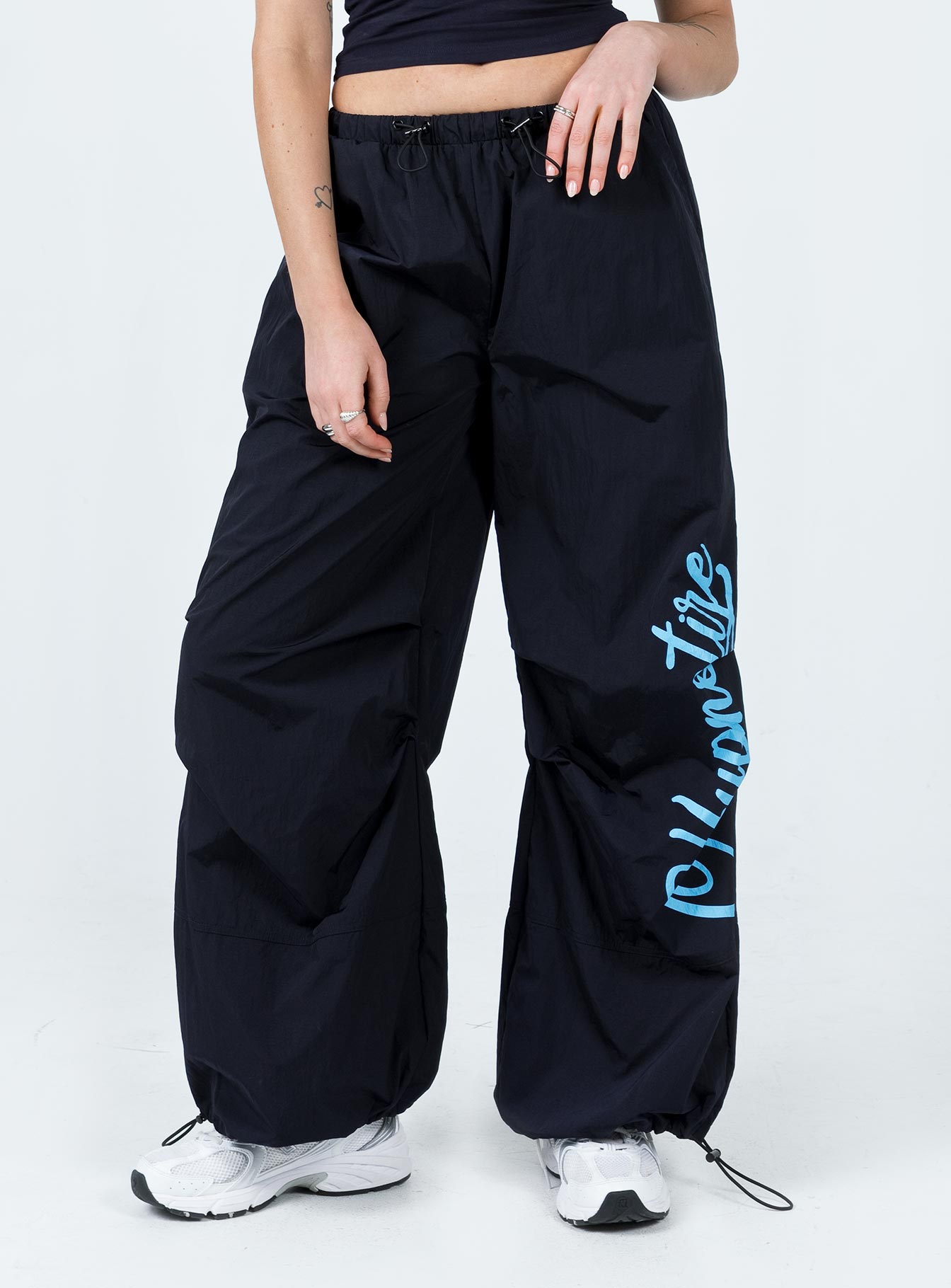 Hypnotize Parachute Pants Navy - Image 2