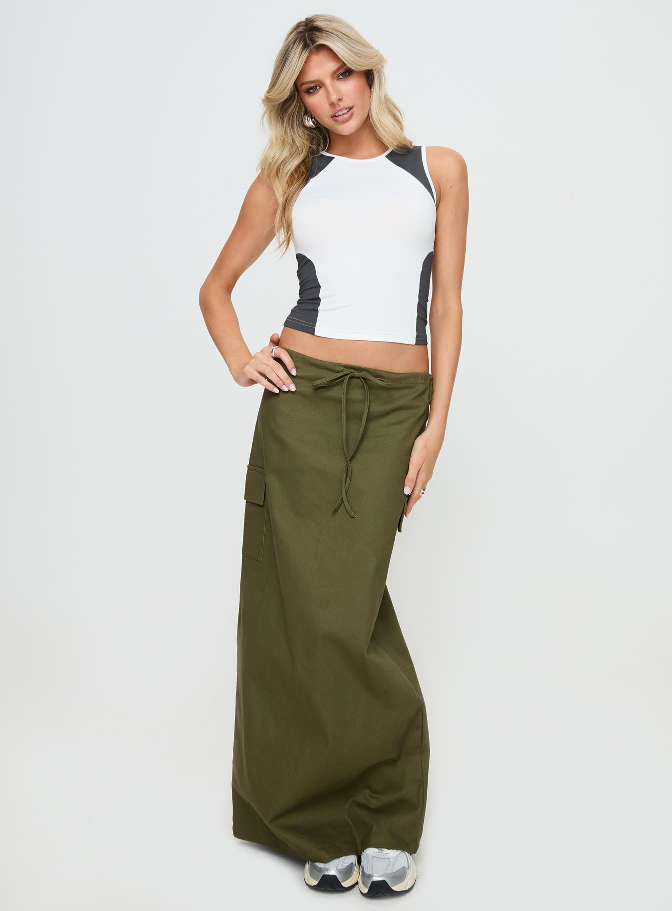 My Girl Maxi Skirt Olive - Image 2
