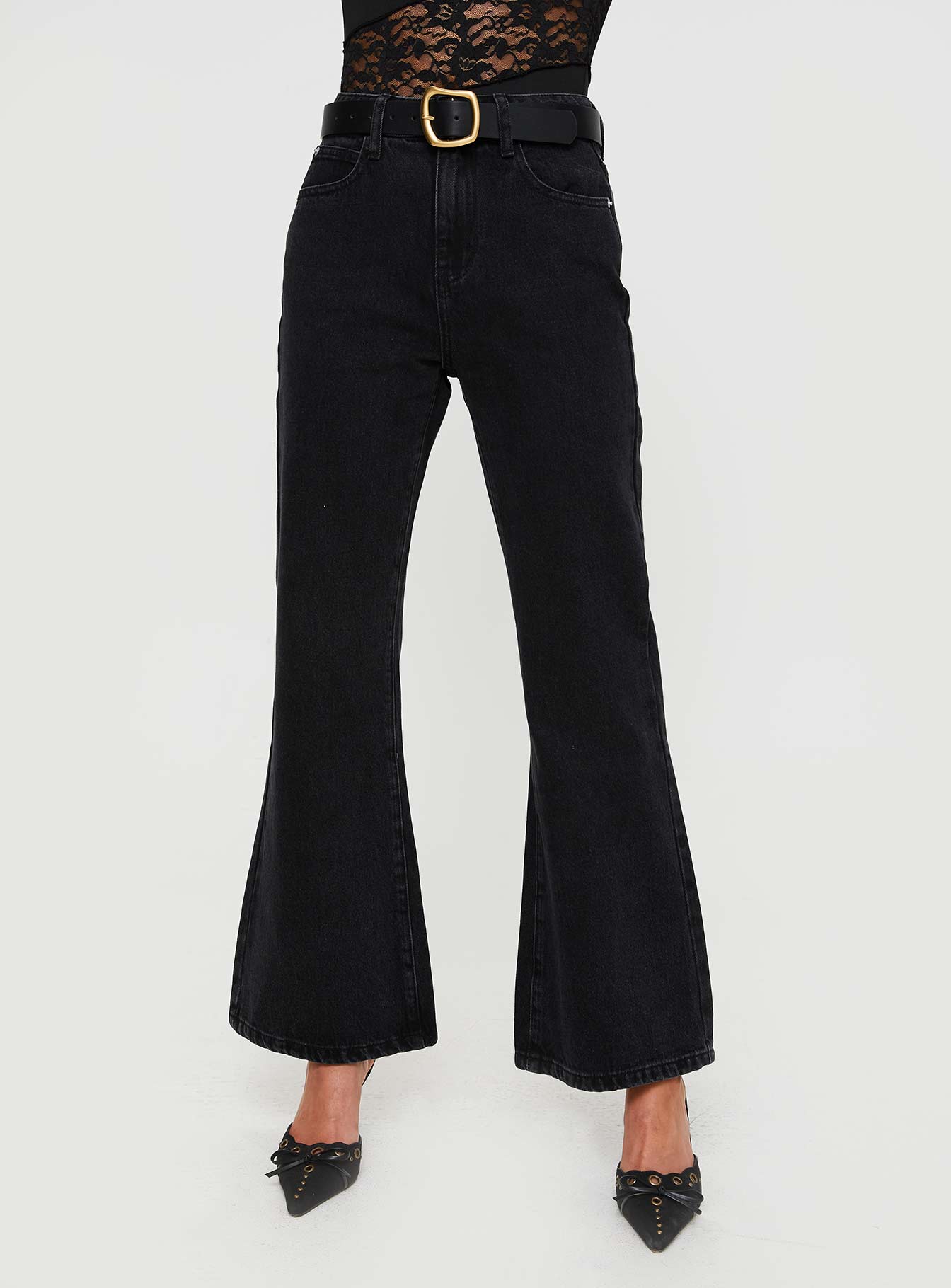 Cabarita Lounge Denim Jeans Washed Black - Image 2