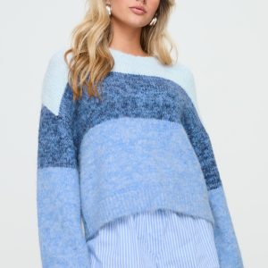Janise Sweater Blue Stripe
