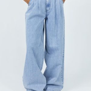 Bakali Wide Leg Jeans Light Wash