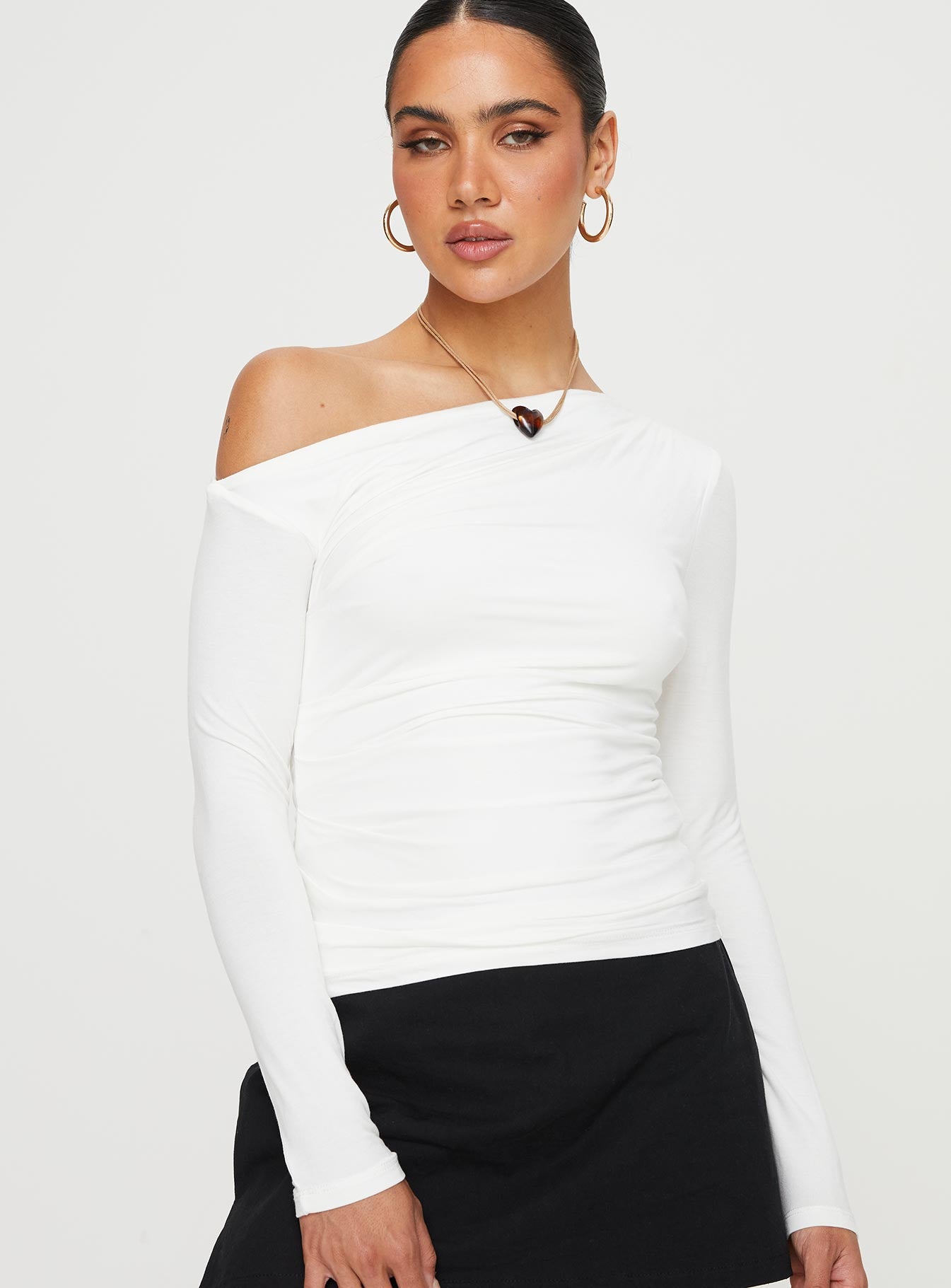 Marinne Long Sleeve Top White - Image 2