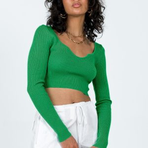Sarley Long Sleeve Top Green