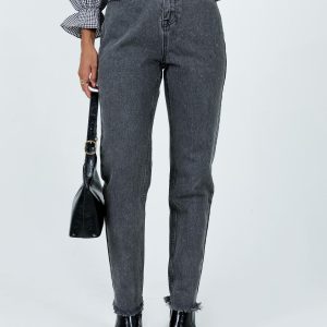 Connecticut Straight Leg Jeans Washed Black