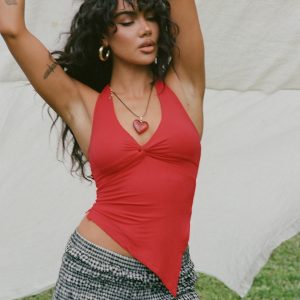 Chilli Halter Top Red