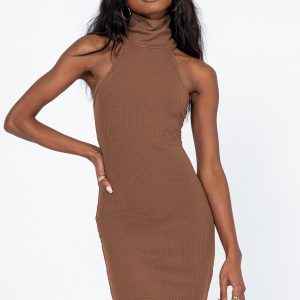 River Mini Dress Brown