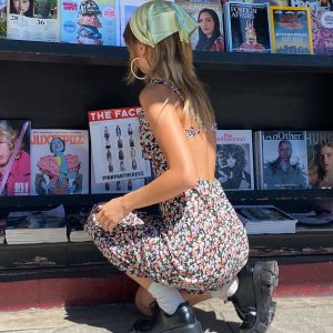 Delta Midi Dress Black Floral