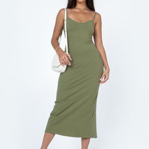 Jesy Maxi Dress Khaki