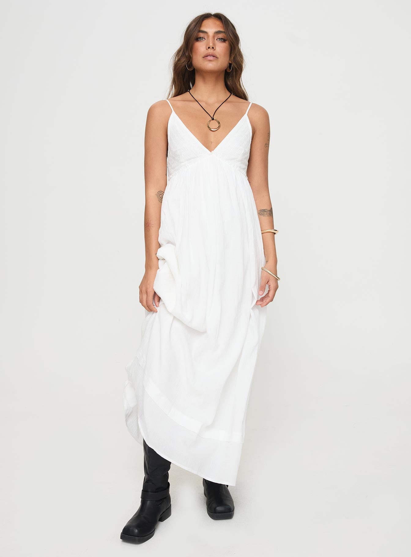 Eriksson Maxi Dress White - Image 2