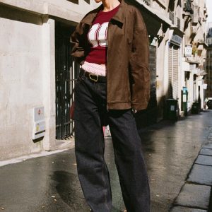 Top Model Low Rise Straight Leg Jeans Charcoal