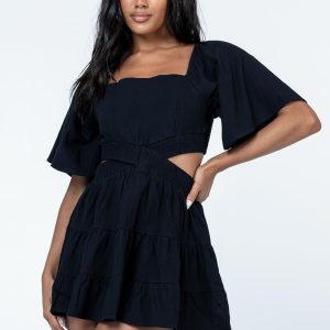 Dark Star Mini Dress Black